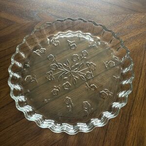 Anchor Hocking Savannah 10"
Quiche Pan Dish Glass Tart Pie
Plate Embossed Floral